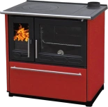 Kuchnia wolnostojąca na drewno 8–11 kW – klasyka i ekologia, czerwona 27772889