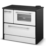 Kuchnia na drewno piec kominek koza kuchnia kocioł CO z płaszczem wodnym 16,15kW (kolor: biały, średnica wylotu spalin: 130 mm) - spełnia anty-smogowy EkoProjekt 99683166