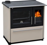 Kuchnia stalowo żeliwna z piekarnikiem 8-11kW, bez płaszcza wodnego (wylot spalin lewy: 120mm, kolor: kremowy) - spełnia anty-smogowy EkoProjekt 58477290